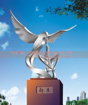 哺育不銹鋼園林雕塑設(shè)計(jì),不銹鋼雕塑效果圖