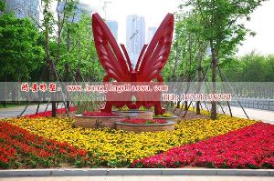 具象蝴蝶雕塑,公園蝴蝶雕塑,不銹鋼蝴蝶雕塑