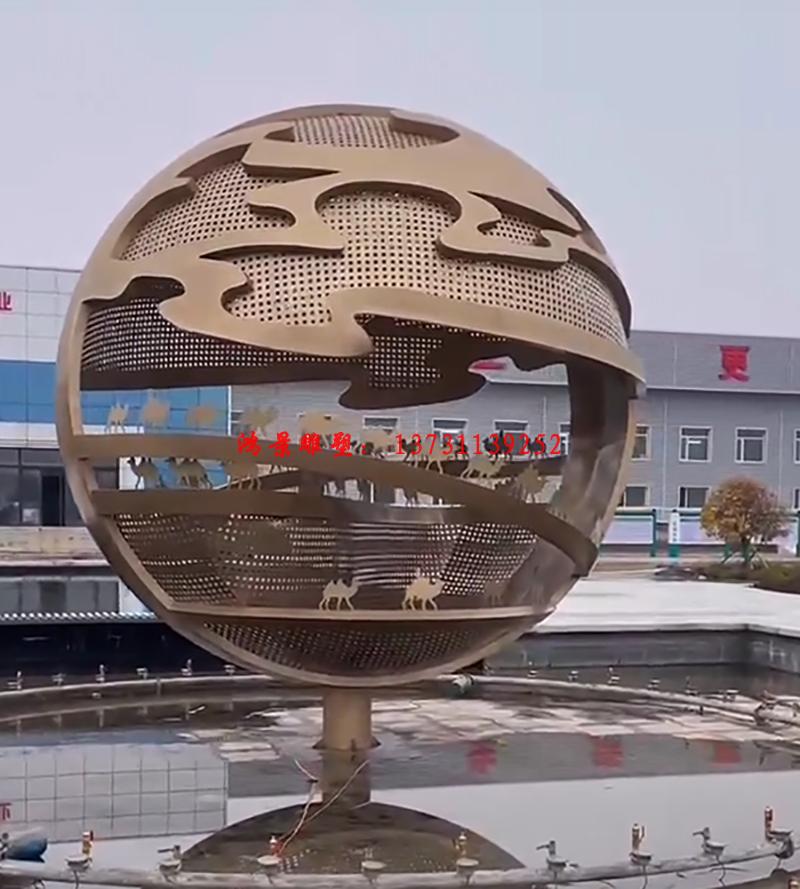 不銹鋼銅色鏤空雕塑 不銹鋼銅色鏤空雕塑