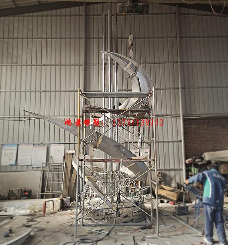 職業培訓學校不銹鋼雕塑-抽象造型雕塑 職業培訓學校不銹鋼雕塑-抽象造型雕塑